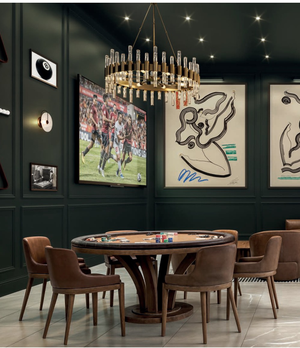Private lounge and game room