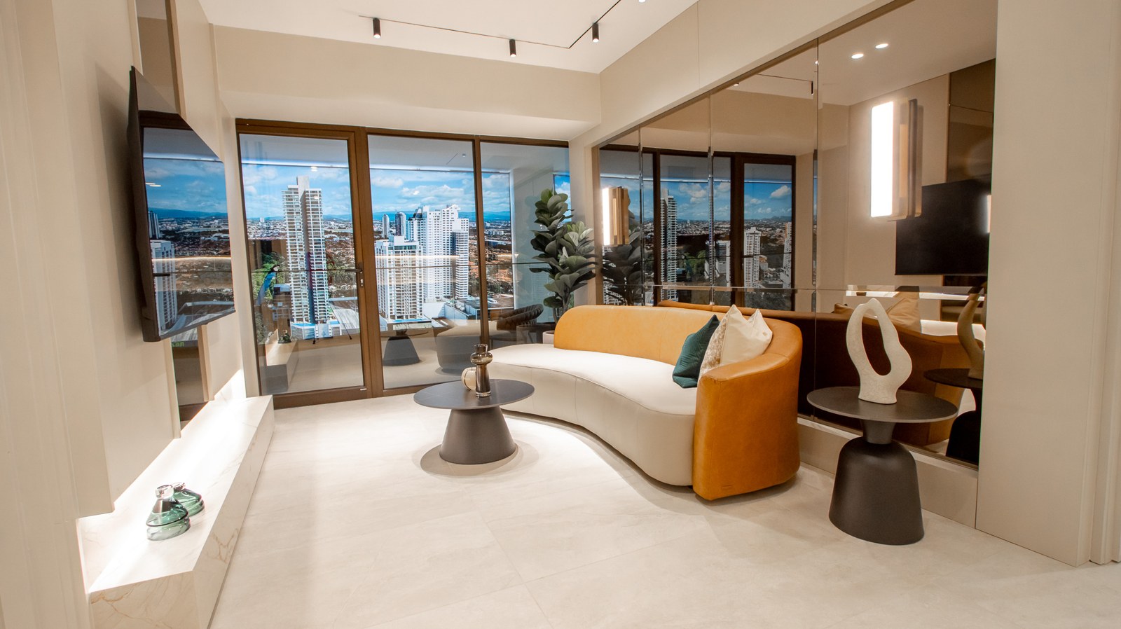 Model residence living room