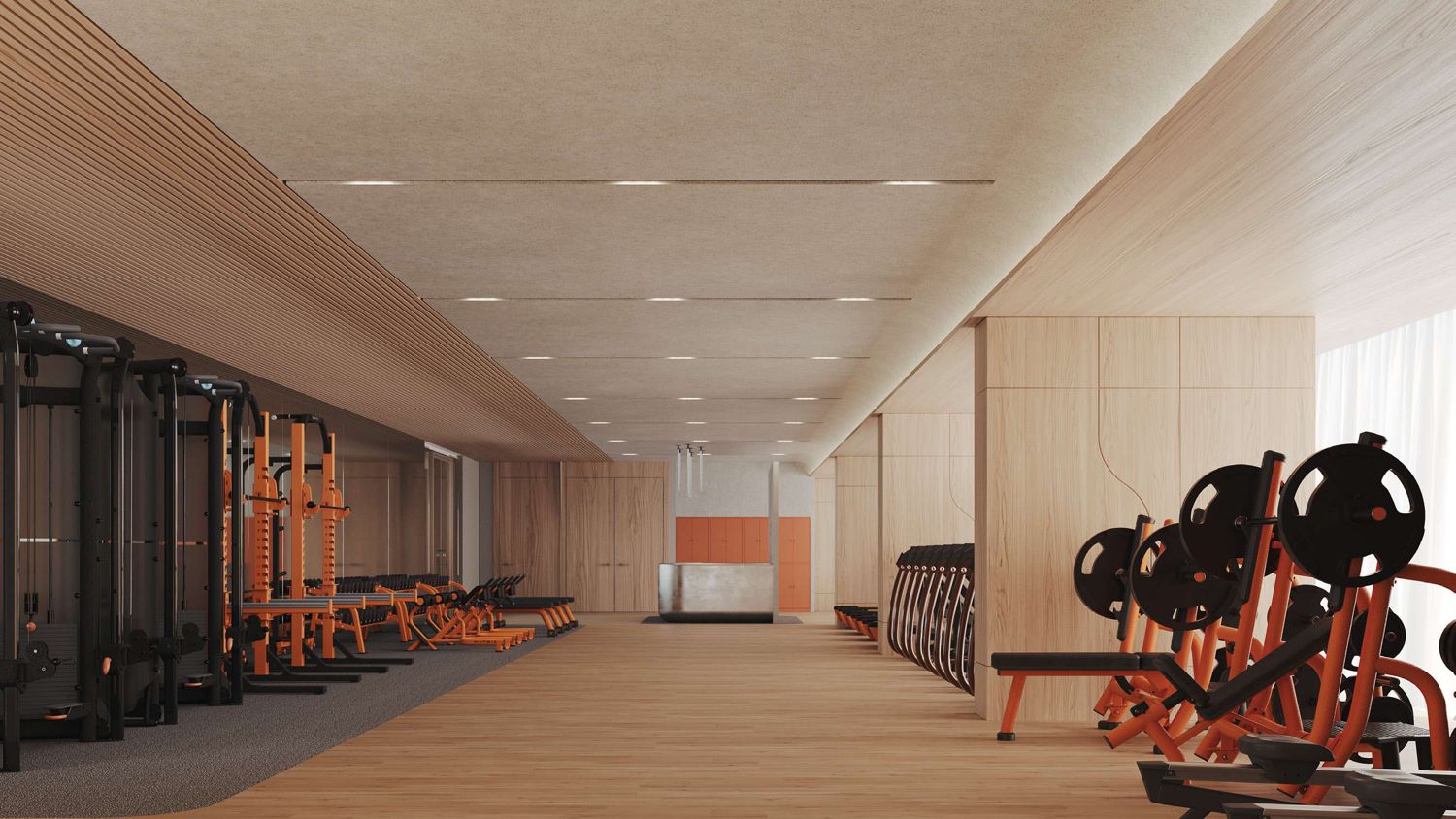 Fully-equipped gym