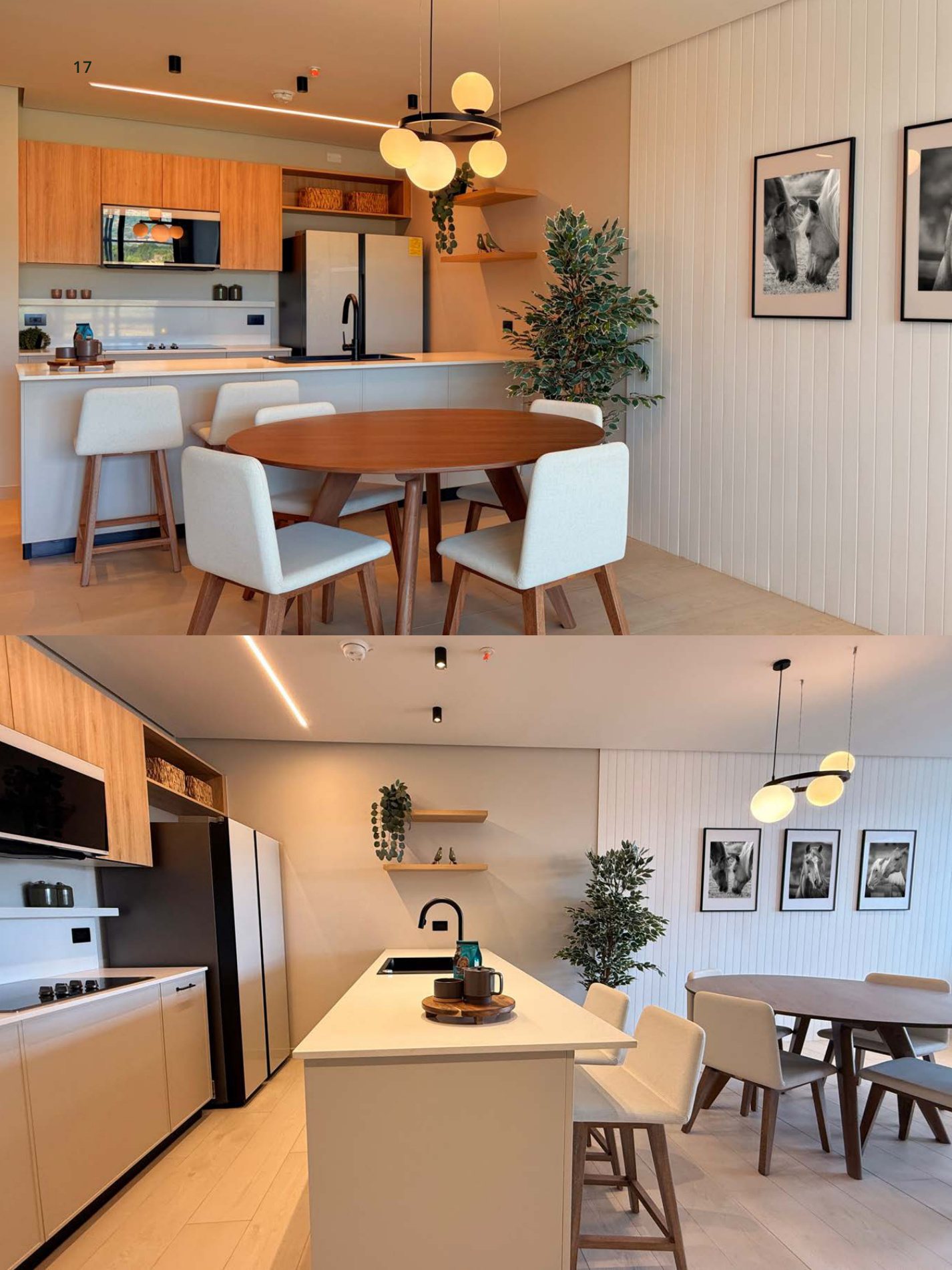 Furnished Condo Suite kitchen and dining area