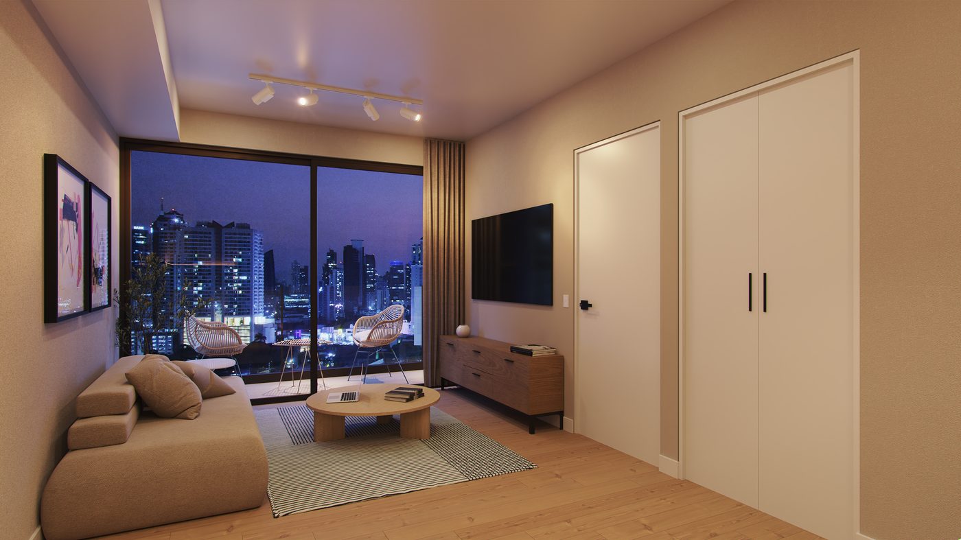 Furnished residence — living
