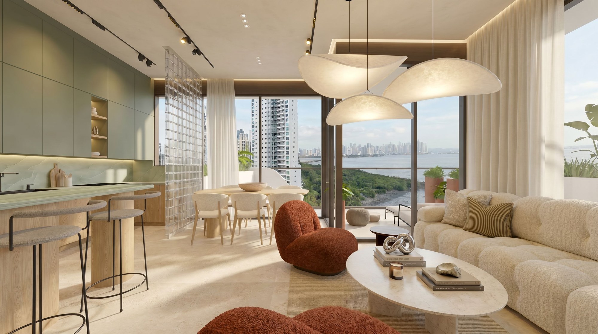 Uptown 110 m² residence living area