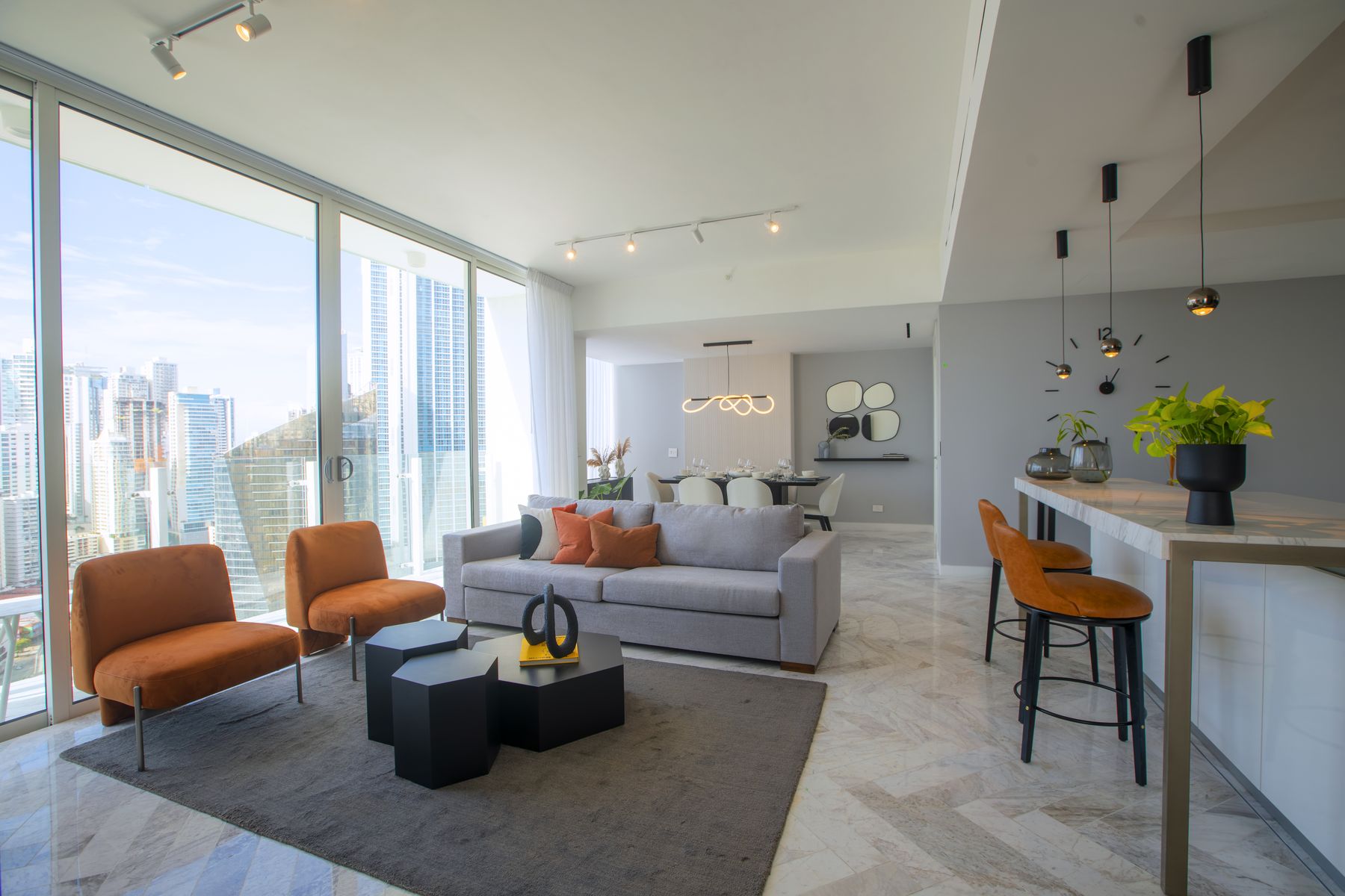 Wanders & Yoo model residence living room